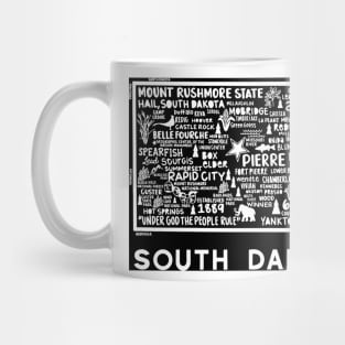 South Dakota Map Mug